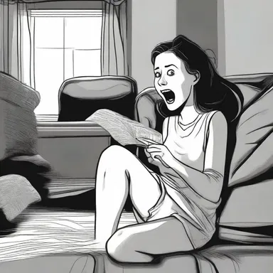 She irreverently laughed while watching a horror movie, making light of the terrifying moments.