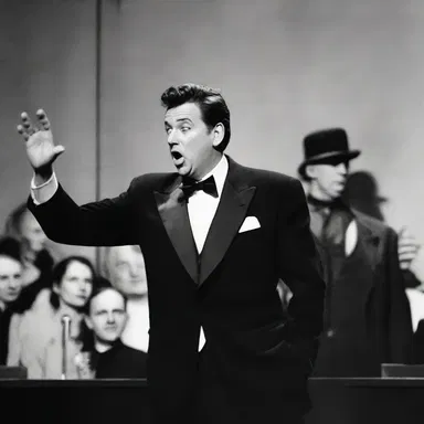 The comedian irreverently joked about a significant historical event, much to the audience's amusement.