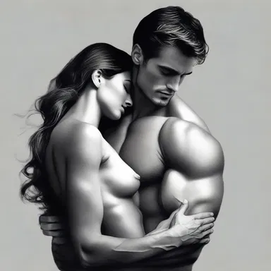 She found herself attracted to his broad-shouldered physique, feeling protected and secure in his arms.