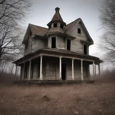The eerie abandoned house was rumored to be haunted, with ghostly whispers recounting the tragic tale of a catamite who met his untimely end within its walls.