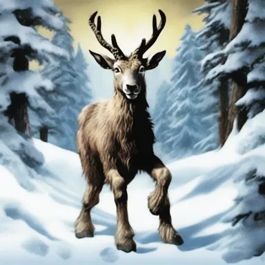 In the fantasy book series The Chronicles of Narnia, there is a character named Mr. Tumnus who is a leporid creature known as a faun.