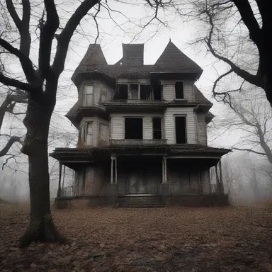 The haunted house was said to be cursed and untouchable, as anyone who entered never returned.