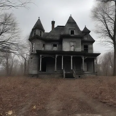 The haunted house was said to be cursed and untouchable, as anyone who entered never returned.