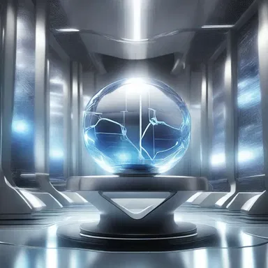 In the futuristic world, humans discovered an untouchable energy source that revolutionized their technology.