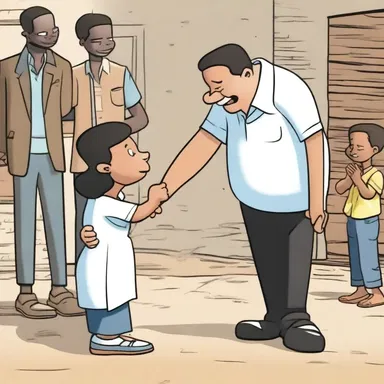 The cartoon depicted a heartwarming story in which the untouchable character was accepted and embraced by the community.