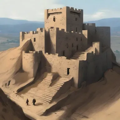 The ancient fortress was strategically constructed on a hill, making it untouchable by enemy invaders.