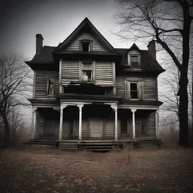 The haunted house was believed to be cursed, with an untouchable evil residing within its walls.