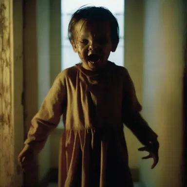 In a chilling scene from the horror movie, the untouchable character is possessed by an evil spirit.