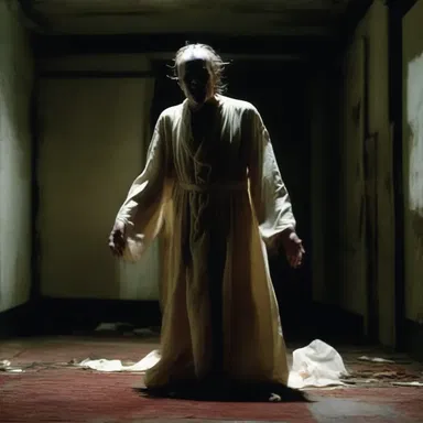 In a chilling scene from the horror movie, the untouchable character is possessed by an evil spirit.