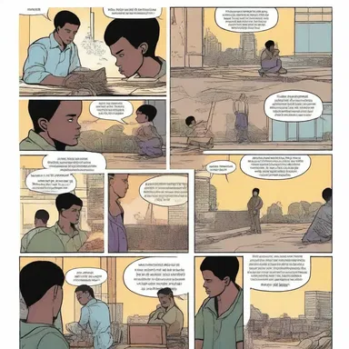 The comic book tells the story of an untouchable protagonist who overcomes societal boundaries and becomes a symbol of hope.