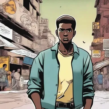The comic book tells the story of an untouchable protagonist who overcomes societal boundaries and becomes a symbol of hope.