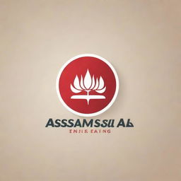 Design a clean and modern logo for a small talk event called 'Assam Small Talks'. Incorporate elements related to conversation, Assam's culture, and community