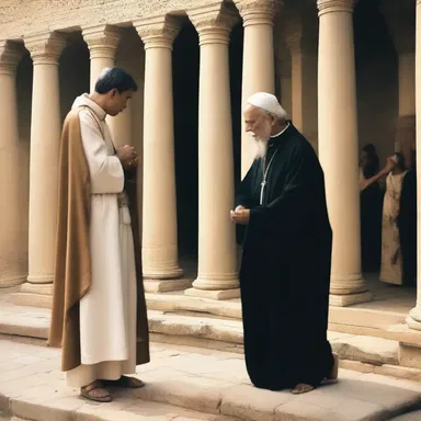 Ignobly, the priest mocked the poor man seeking prayer at the temple.