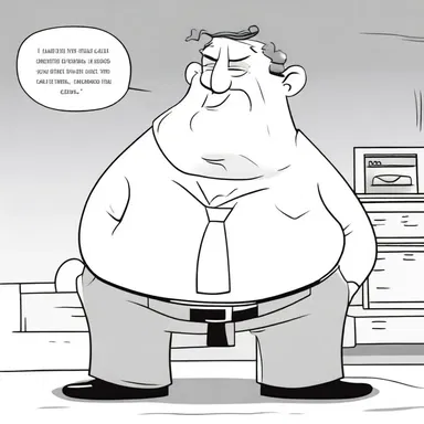 In the cartoon series, the stolid character hardly ever reacted to the chaotic situations around him, staying calm no matter what.
