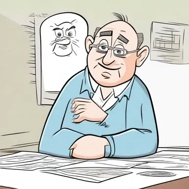 In the cartoon series, the stolid character hardly ever reacted to the chaotic situations around him, staying calm no matter what.