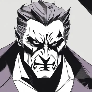 The stolid expression on the villain's face sent chills down the protagonist's spine, as it showed an absence of any human emotion.