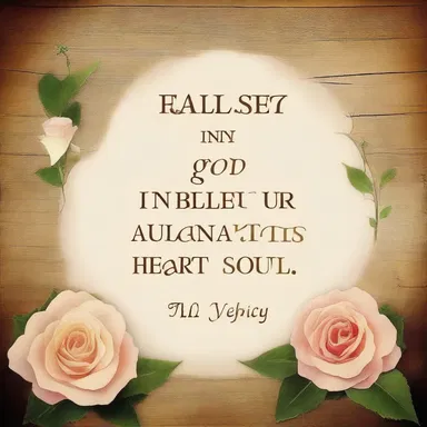 For sure, I believe in God with all my heart and soul.