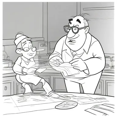 The animators were scrupulous in their attention to detail, bringing the characters to life.