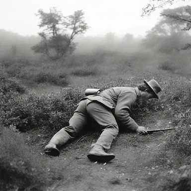 During the Battle of Gettysburg, soldiers had to crawl through the ground-hugging bushes to avoid gunfire.