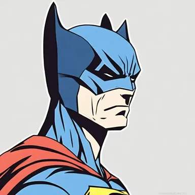 The superhero's cuspidated ears gave him a fierce and intimidating appearance.