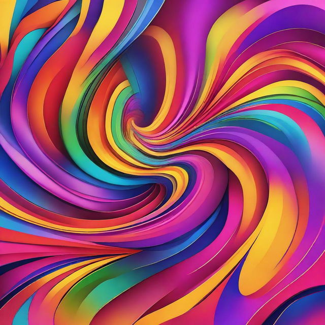 An abstract digital art piece, high-quality and vibrant, showcasing a myriad of thoughts transforming into a spectrum of emotions