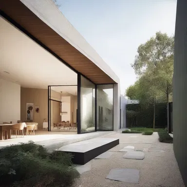The bothersome noise from the busy street outside disrupted the peaceful atmosphere of the architect's modern design.