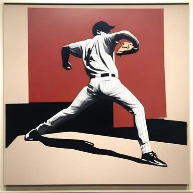 The no-hit game was depicted in a contemporary art piece, symbolizing the intensity and dominance of the pitcher.