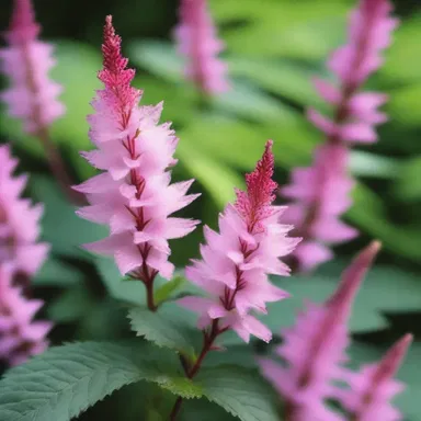 The poet compared the delicate astilbe blooms to the protagonist's fragile emotions, creating a beautiful metaphor in his novel.
