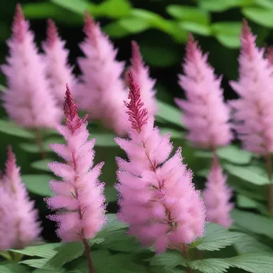The poet compared the delicate astilbe blooms to the protagonist's fragile emotions, creating a beautiful metaphor in his novel.