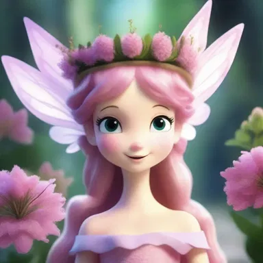 In the animated series, the whimsical fairy character had a crown made of astilbe flowers, adding to her enchanting appearance.
