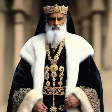 The holy man wore a sable coat as a symbol of his spiritual superiority.