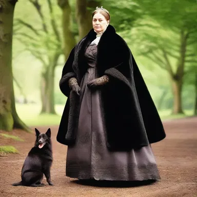 Queen Victoria was often seen wearing her sable coat during royal events in the 19th century.