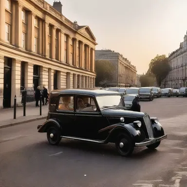 As the sun set over the city, the couple shared a romantic ride in a hackney carriage, enjoying the scenic view together.
