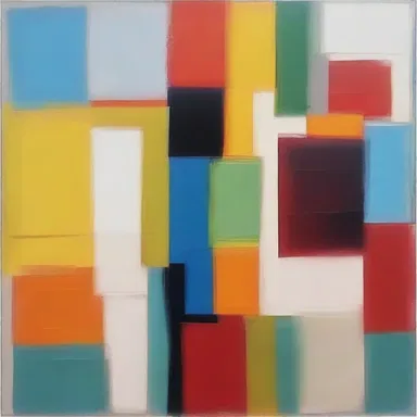 The different colors in the painting are compatible and create a harmonious composition.