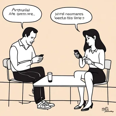 Two cell phones went on a date because they were compatible.