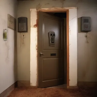 The haunted house is equipped with a compatible security system to keep intruders away.