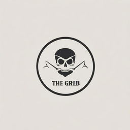 A minimalist yet meaningful logo for a private members club 'THE GRIM', incorporating cues denoting brotherhood and loyalty, designed in a clean, distinguished style.