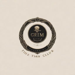 Create a luxurious, eye-catching logo for a private members club named 'THE GRIM', blending sophistication with charm for an elevated aesthetic.