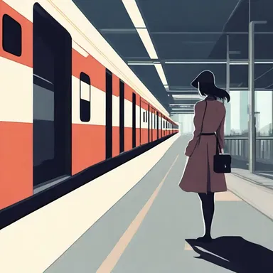 As the protagonist stepped onto the train platform, the departure from her old life marked the beginning of a new adventure.