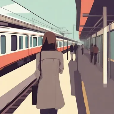 As the protagonist stepped onto the train platform, the departure from her old life marked the beginning of a new adventure.