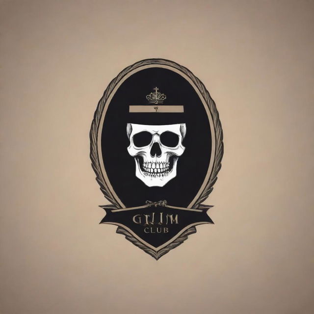 Design a sophisticated and attractive logo for 'THE GRIM' private members club, highlighting themes of brotherhood and positive values, in a stylish and refined manner.