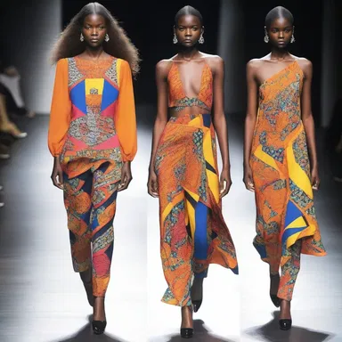 The designer's latest collection features tempestuous prints and bold colors, reflecting the intensity of emotions.