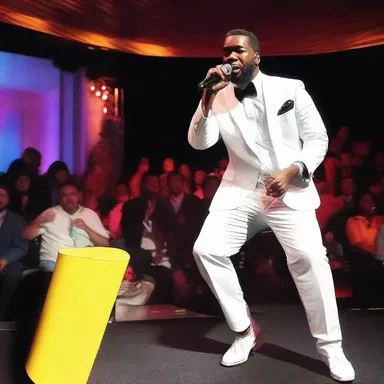 The comedian astounded the crowd with his talent as a hummer, delivering a hilarious tune without uttering a single word.