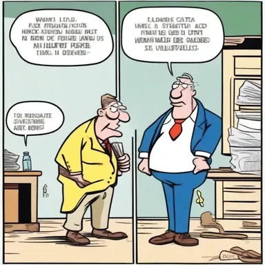 The character in the comic strip offhandedly insulted the other characters without any regard for their feelings.