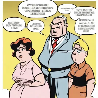 The character in the comic strip offhandedly insulted the other characters without any regard for their feelings.