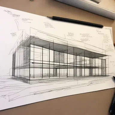 The architect offhandedly sketched a brilliant design for the new building during the brainstorming session.