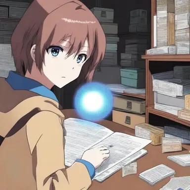 In the anime series, the protagonist discovers a microdot containing crucial information hidden within a mysterious object.