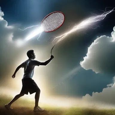 According to ancient mythology, the battledore used by the gods in their celestial game of badminton was forged from lightning and clouds.