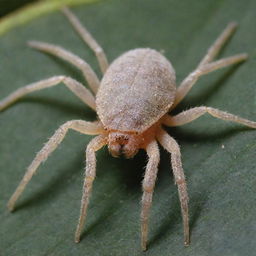 Detailed and close-up representation of Tetranychidae (spider mites), demonstrating their distinctive features, textures, and natural habitat.