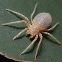 Detailed and close-up representation of Tetranychidae (spider mites), demonstrating their distinctive features, textures, and natural habitat.